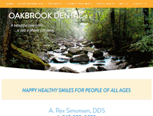 Tablet Screenshot of oakbrookfamilydental.com
